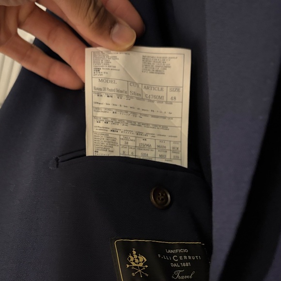 Suitsupply Navy Double-Breasted Suit - Picture 4 of 6